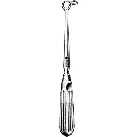 Sklar Sklar Adenoid Curette Barnhill 8-1/4 Inch Length Single-ended Hollow Handle with Grooves Size 0, 10 mm Tip Curved Fenestrated Rectangular Tip – 70-9200