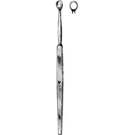 Sklar Sklar Dermal Curette Fox 5-1/2 Inch Length Single-ended Solid Flat Handle 4 mm Tip Straight Fenestrated Round Tip – 817931