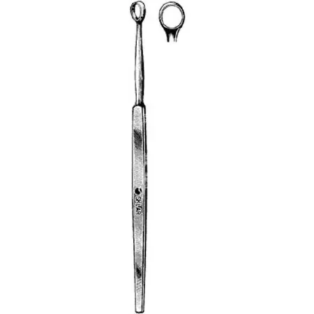 Sklar Sklar Dermal Curette Fox 5-1/2 Inch Length Single-ended Solid Flat Handle 6 mm Tip Straight Fenestrated Round Tip – 818662