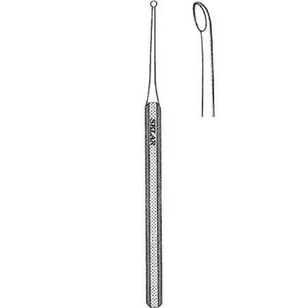 Sklar Sklar Excavator Curette 5 Inch Length Single-ended Solid Octagon Handle Size 57-0, 1 mm Tip Straight Oval Cup Tip – 97-0503