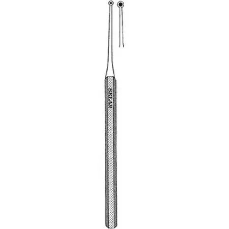 Sklar Sklar Excavator Curette 5 Inch Length Single-ended Solid Octagon Handle Size 58-3, 2.5 mm Tip Straight Fenestrated Round Cup Tip – 97-0528