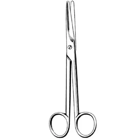 Sklar Surgi-OR Dissecting Scissors Mayo 5-1/2 Inch Length Office Grade Stainless Steel NonSterile Finger Ring Handle Straight Blunt/Blunt – 95-321