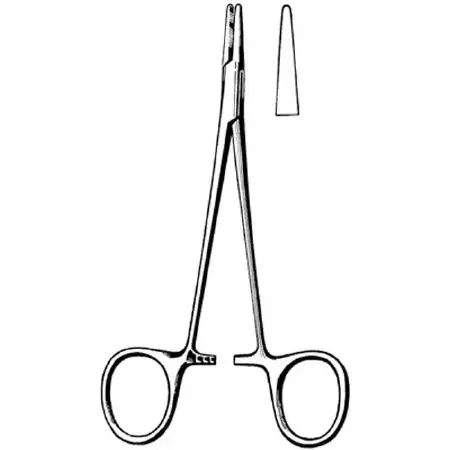 Sklar Surgi-OR Needle Holder 5-1/4 Inch Straight Smooth Tip Finger Ring Handle – 95-809