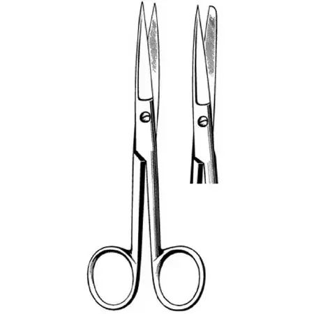 Sklar Surgi-OR Operating Scissors 5-1/2 Inch Length Office Grade Stainless Steel NonSterile Finger Ring Handle Straight Sharp/Blunt – 95-272