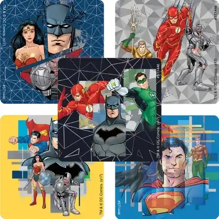 Smilemakers 100 Per Unit Justice League Sticker 2.5 Inch – ST1446R