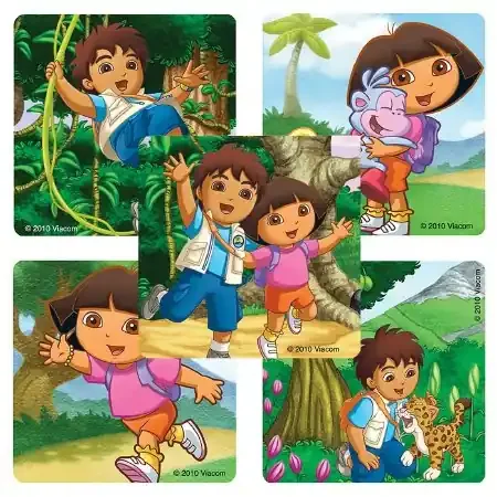 Smilemakers Disney 100 Per Unit Dora And Diego Sticker 2.5 Inch – ST132B
