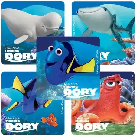 Smilemakers Disney 100 Per Unit Finding Dory Sticker 2.5 Inch – ST1220B