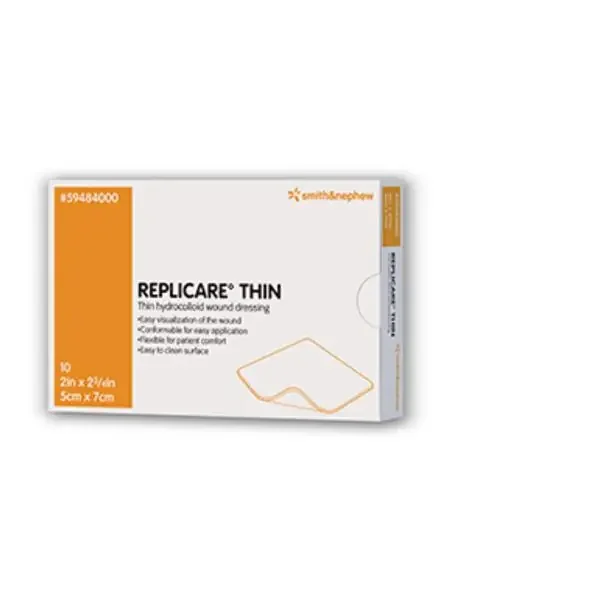 Smith & Nephew Wound Care Dressing Wound Replicare Hydrocolloid 2″ Adhesive Tan Absorbent 150/Case – 59484000