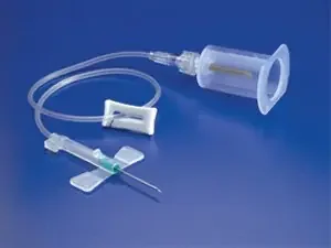Smiths Medical Saf-T Wing Blood Collection Set with Holder 23 Gauge 3/4 Inch Needle Length Safety Needle 12 Inch Tubing Sterile – 982312