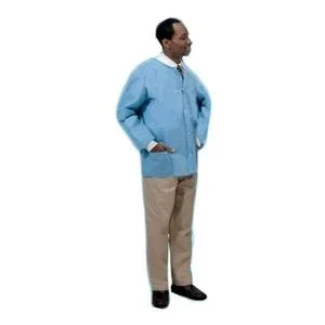 Sms Lab Coat With Traditional Collar, Blue, Medium