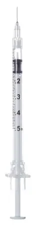 Sol-Millennium Medical Sol-Care Insulin Syringe with Needle 0.5 mL 29 Gauge 1/2 Inch Attached Needle Retractable Needle – 100002I