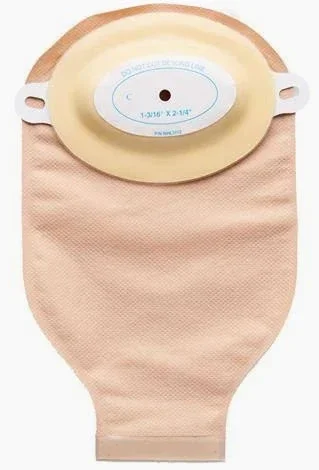 Special Per Pattern Oval Drainable Pouch, Nu-barrier, Precut (1-3/16″ X 2-1/4″), Roll-up, Regular Convexity, Custom: 48-7255r-ts-c-sp