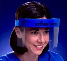 Splash Shield Splash Shield Face Shield One Size Fits Most Half Length Antifog Disposable NonSterile – 4511B