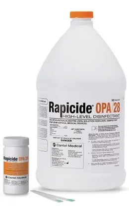 SPS Medical Supply Rapicide OPA/28 OPA High-Level Disinfectant RTU Liquid 1 gal. Jug Max 28 Day Reuse – L02-0127
