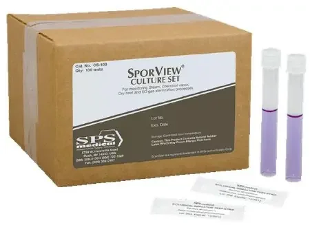SPS Medical Supply SporView Sterilization Biological Indicator Kit Steam / EO Gas / Dry Heat / Chemical Vapor – CS-020