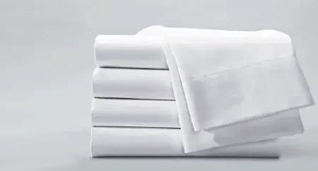 Standard Textile Bed Sheet Draw 54 X 72 Inch White Cotton 55% / Polyester 45% Reusable – 3941401