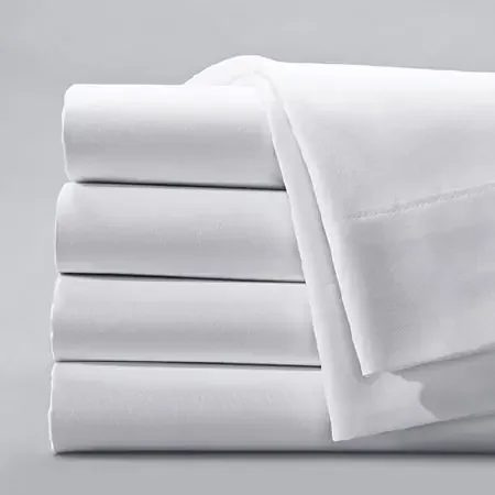 Standard Textile Bed Sheet Fitted Cotton 55% / Polyester 45% Reusable – 3627101