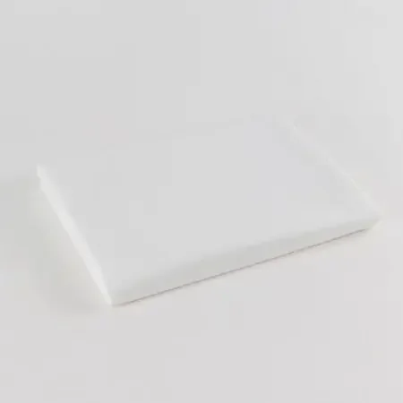 Standard Textile Bed Sheet Flat 66 X 108 Inch White Cotton 55% / Polyester 45% Reusable – 3350101