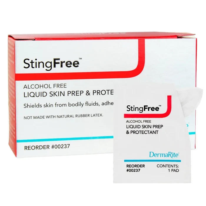 StingFree Skin Barrier Wipe NonSterile, Alcohol-Free, 2 oz