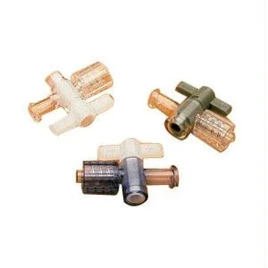 Stopcock Low Pressure 1-way Clear Plastic