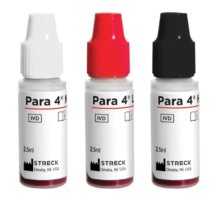 Streck Laboratories PARA 4 Hematology Control Para 4 WBC, RBC, HGB, HCT and Platelet Values 8 X 1.5 mL – 215409