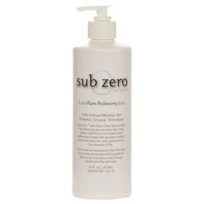 Sub Zero Gel – 16 oz pump bottle, case of 12