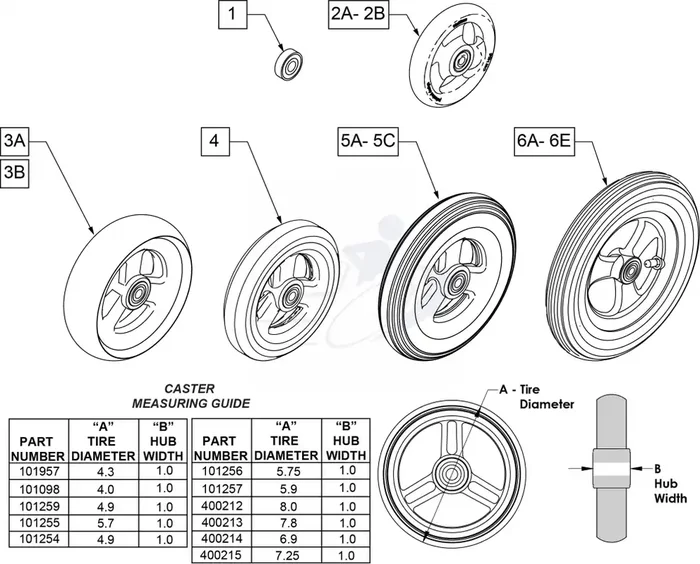 Sunrise Medical Caster – 400214