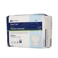 Sure Care Adult Underwear Pull On Medium Disposable Heavy Absorbency, 1205- – Pack of 18