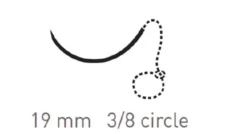 Surgical Specialties Quill Variable Loop Device, Monoderm Suture with Needle Absorbable Uncoated Undyed Suture Barbed Monofilament Polyglycolic Acid / PCL Size 3-0 30 cm Suture 1-Needle 19 mm Length 3/8 Circle Reverse Cutting Needle – VLM-2003