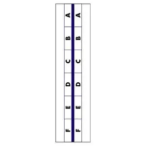 Tabbies Printed Index Tabs, 1″ Alpha ‘A – Z‘ (25 Divisions) – 1″W – 1/2″, 10 per Pack – 58302