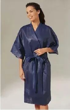 Tech Styles a Division of Encompass Tech Styles Patient Robe Small / Medium Dark Blue Reusable – 45415-010