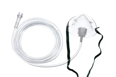 Teleflex Medical Oxygen Mask Under the Chin Style Pediatric User One Size Fits Most Adjustable Nose Clip / Elastic Strap – 1000