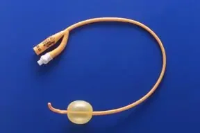 Teleflex Medical Rusch Puregold Foley Catheter 2-Way / Tiemann / One Eye Coude Tip 30 cc Balloon 20 Fr. PTFE (Teflon) Coated Latex – 318320