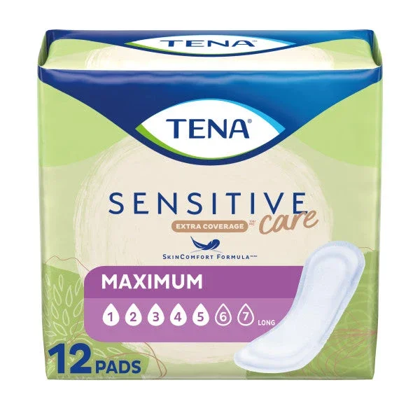 Tena Sensitive Care Maximum, Long Pads, 15″
