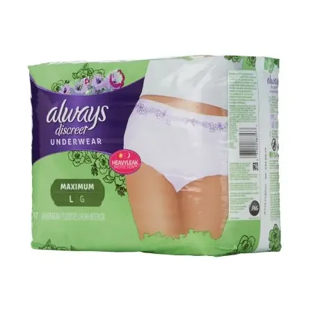 The Palm Tree Group Always Discreet Adult Absorbent Underwear Pull On Large Disposable Heavy Absorbency – 3700088757