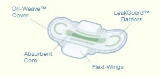 The Palm Tree Group AlwaysUltra Thin Active Feminine Pad Maxi with Wings Regular Absorbency – 3700002923