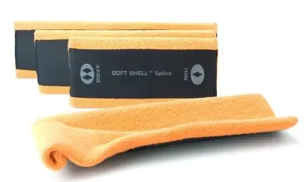 The Seaberg Company Sam Soft Shell Wrist / Forearm Splint Moldable Aluminum / Open-Cell Foam / Terry Cloth Left or Right Hand Orange One Size Fits Most – SS544-EN