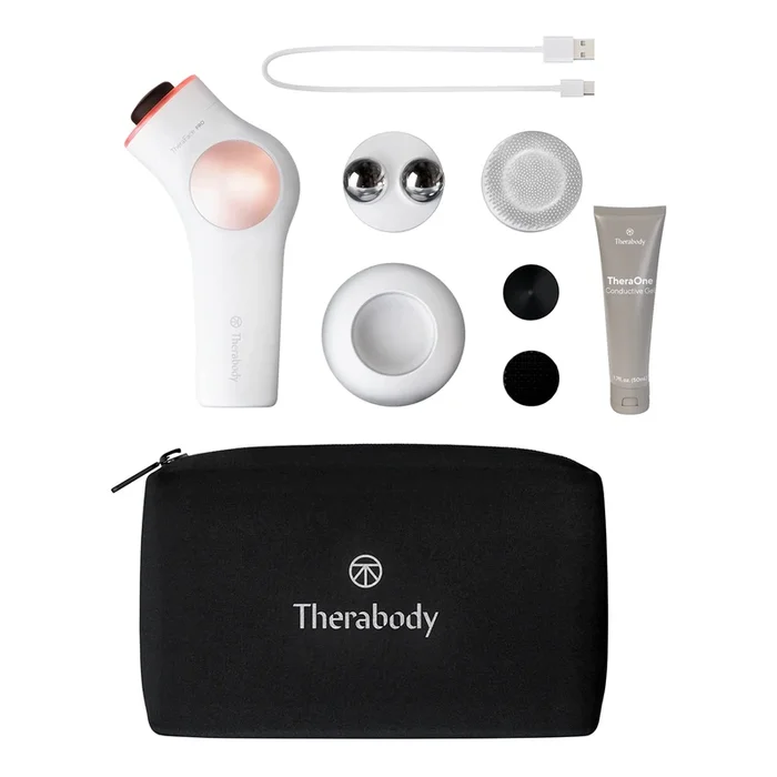 TheraFace Pro Hand-Held Face Massager & Cleanser, White