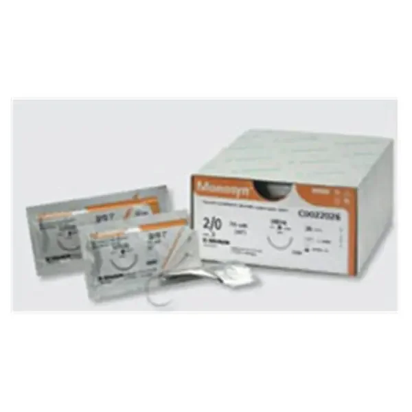 TissueSeal Suture 5-0 Glyconate Dsmp19 Monosyn Undyed 18″ Monofilament 36/Bx – C0023623