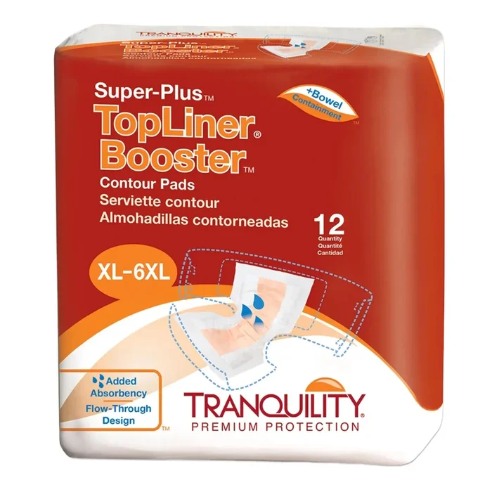 TopLiner™ Super Plus Added Absorbency Incontinence Booster Pad, 32-Inch Length