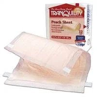 Tranquility Peach Sheet Underpad 21-1/2 X 32-1/2 Inch Disposable Polymer Heavy Absorbency, 2074 – Case of 96