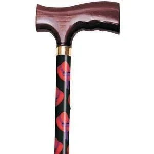 Travel Folding Cane, Red Hat