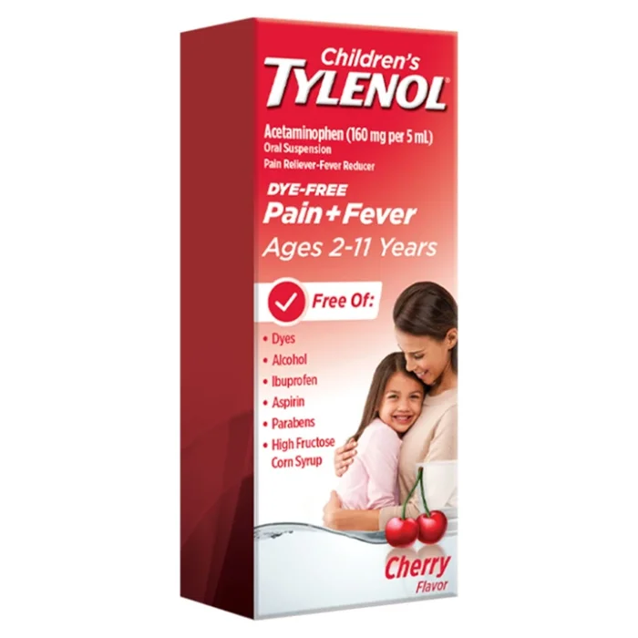Tylenol Children’s Pain + Fever Oral Suspension, Cherry Flavor