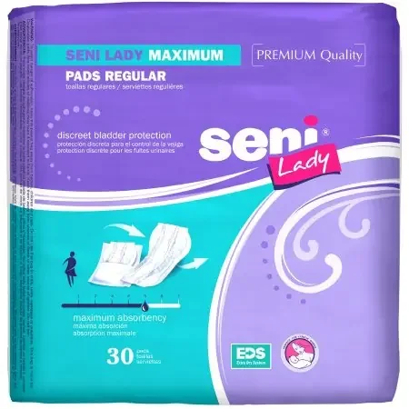Tzmo Usa Bladder Control Pad Seni Lady Maximum 11 Inch Length Moderate Absorbency One Size Fits Most Adult Female Disposable – S-5P30-PL1