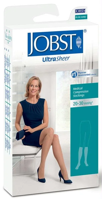 Ultrasheer Knee-high Firm Compression Stockings Medium, Suntan