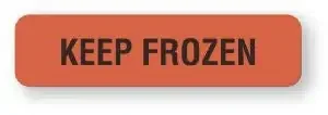 United Ad Label UAL Pre-Printed Label Advisory Label Keep Frozen Fluorescent Red 5/16 X 1-1/4 Inch – ULPS105