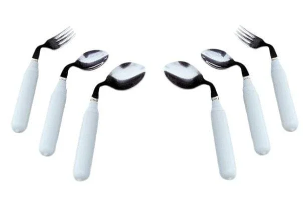Utensil, comfort grip, 3 oz. Right handed soup spoon