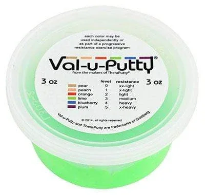 Val-u-Putty Exercise Putty – Lime (medium) – 3 oz