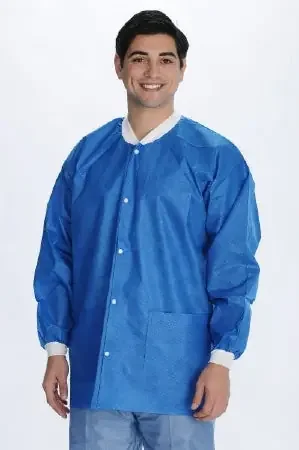 Valumax International Lab Jacket Valumax Extra-Safe Deep Sea Blue Medium Hip Length Limited Reuse – 3630DBL