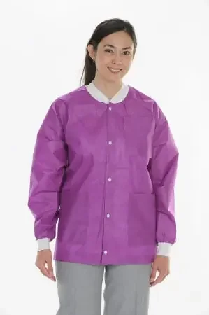 Valumax International Lab Jacket Valumax Extra-Safe Plum Small Hip Length Limited Reuse – 3630PUS